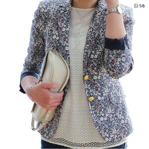 J Crew Liberty Floral Schoolboy blazer size 6